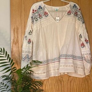 Anthropologie Detailed Summer Blouse 🌸